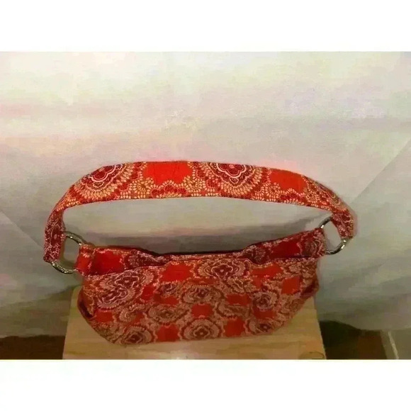 Vera Bradley Paprika Orange Quilted Shoulder Bag / Purse Side Pockets - Picture 8 of 9